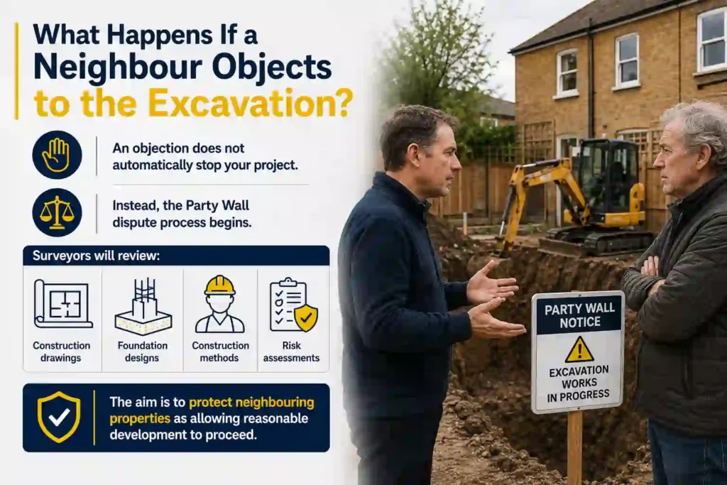 The Complete Guide to Section 6 Excavation Notices 3 What Happens If a Neighbour Objects to the Excavation Cheltenham