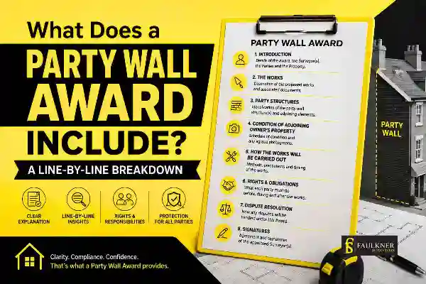 Party Wall Awards Explained Line-by-Line: What Property Owners and Neighbours Need to Know 1 What Does a Party Wall Award Include? A Line-by-Line Breakdown Cheltenham